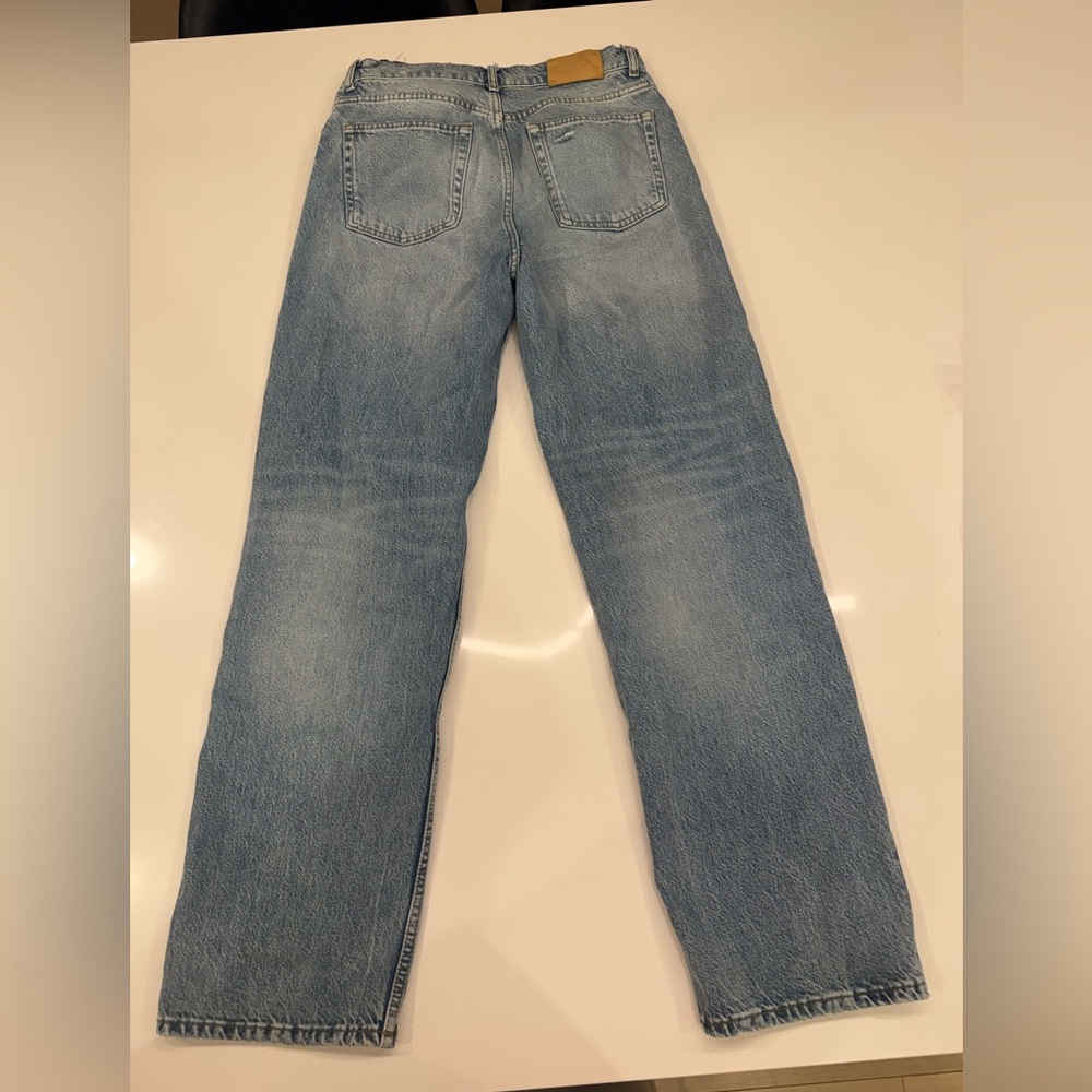 ZW COLLECTION HIGH-WAISTED SLIM RIPPED JEANS - Picture 3 of 4